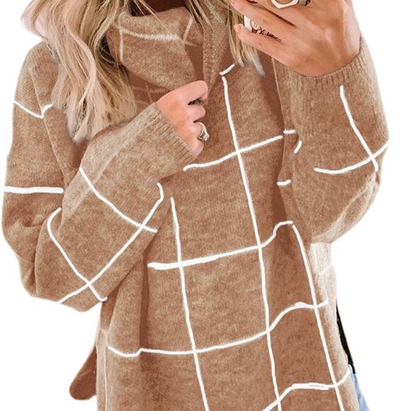 Chunky plaid sweater   - Picture 3 of 3